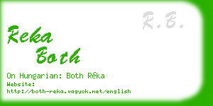 reka both business card