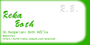 reka both business card